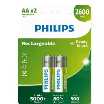 Philips 2600 mAh Şarjlı Pil