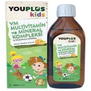 Youplus Kids VM Multivitamin Mineral ve Biotin Takviyesi